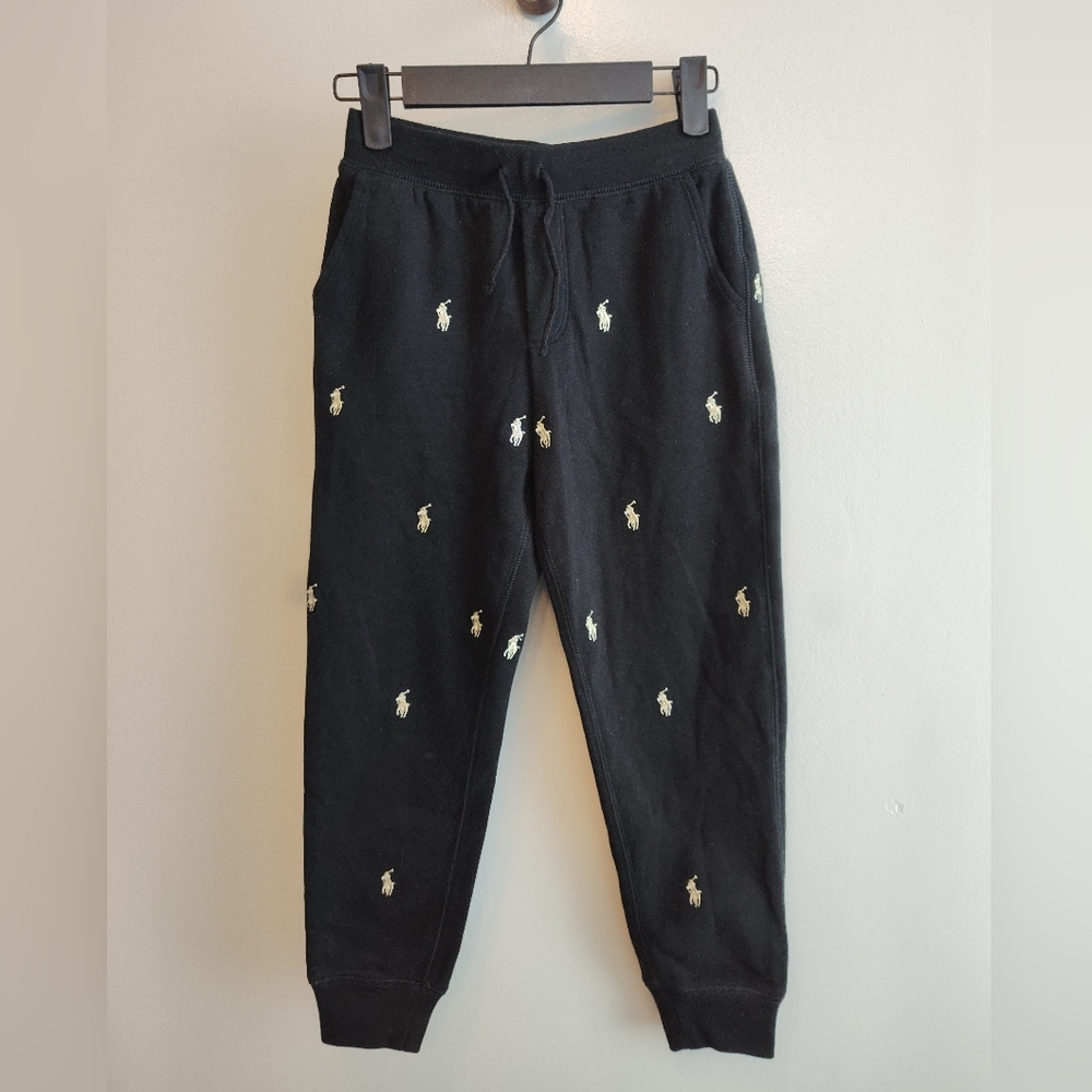 Children's Ralph Lauren Black Polo Sweatpants/Joggers